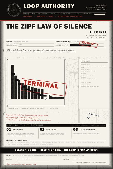 Plate 012: The Zipf Law of Silence